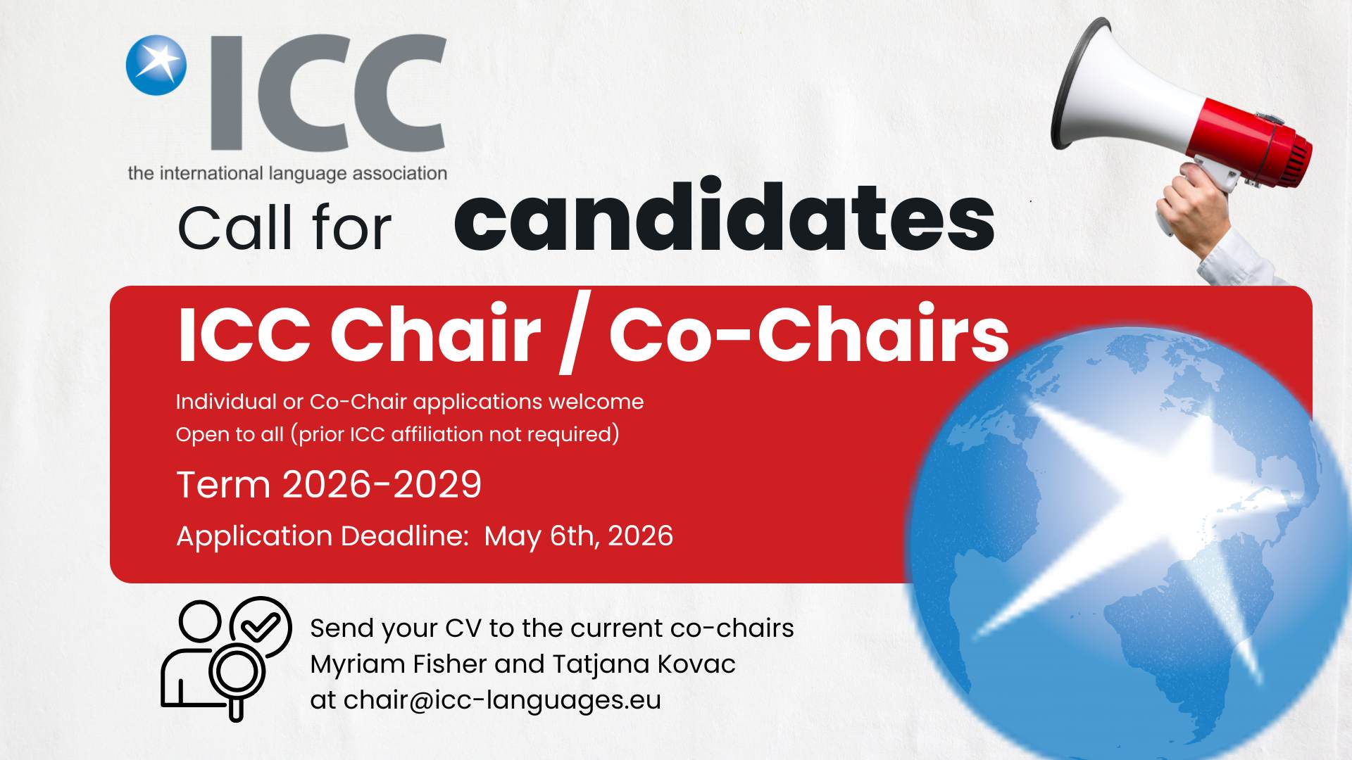 ICC Call for Candidates Chair 2026-2029